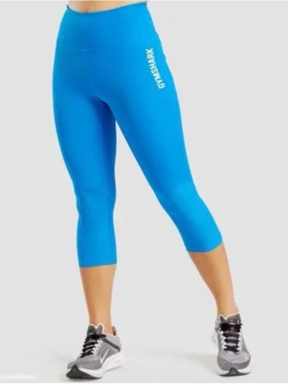 Gymshark Bright Blue Cropped Performance Leggings